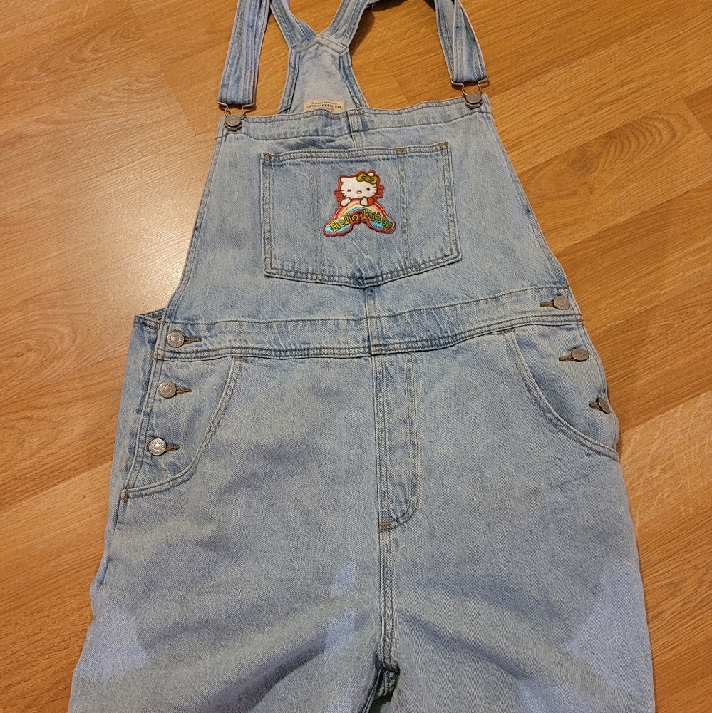 Hello Kitty Levis Overalls Shorts Denim